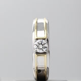 IGI Certified 1.00 Carat Round Lab Grown CVD Diamond Ring
