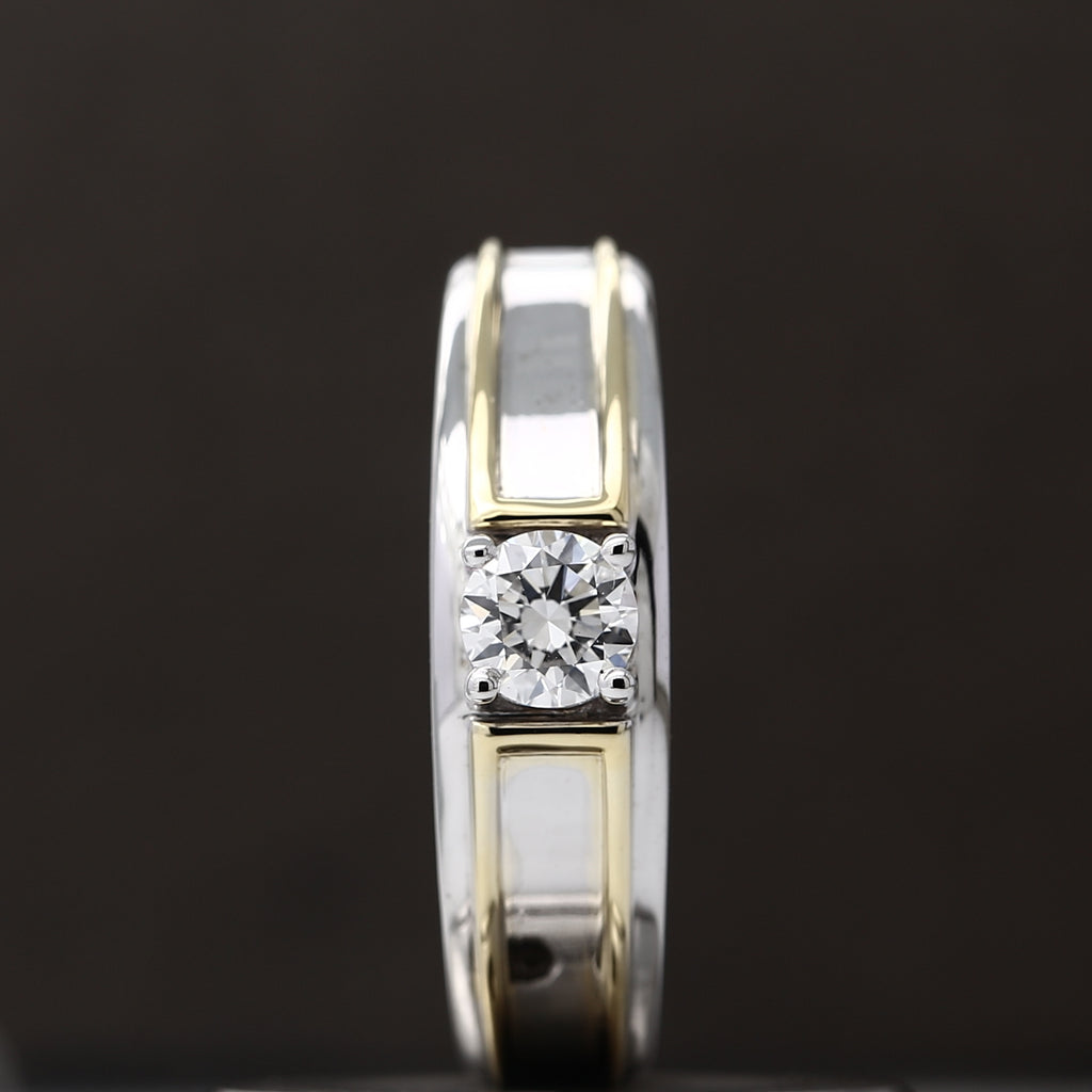 IGI Certified 1.00 Carat Round Lab Grown CVD Diamond Ring