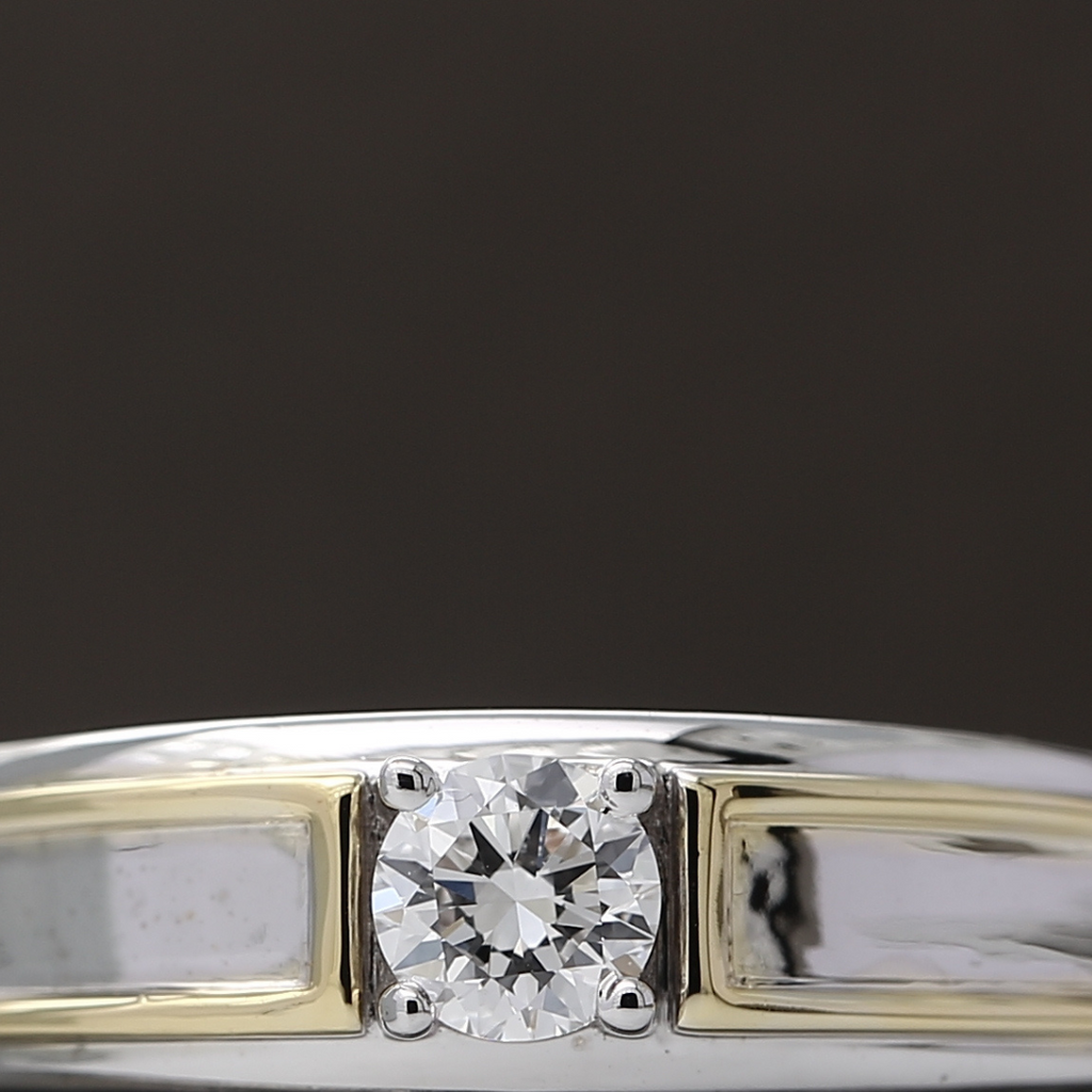IGI Certified 1.00 Carat Round Lab Grown CVD Diamond Ring