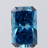IGI CERTIFIED RADIANT 1.49CT FANCY DEEP BLUE VS1 EX EX NONE LAB GROWN CVD DIAMOND