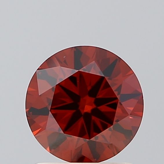 IGI CERTIFIED ROUND 1.01CT FANCY VIVID ORANGE VS1 VG EX EX NONE LAB GROWN CVD DIAMOND