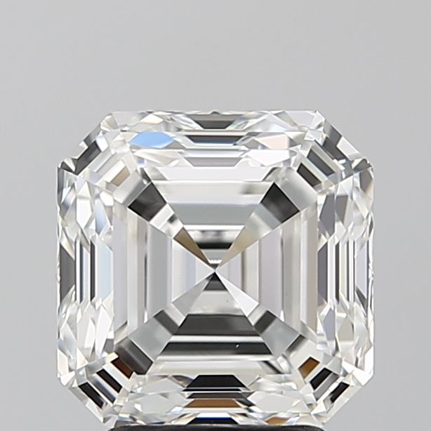 IGI CERTIFIED SQUARE EMERALD 3.31CT G VVS2 EX EX NONE LAB GROWN CVD DIAMOND