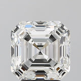 IGI CERTIFIED SQUARE EMERALD 3.31CT G VVS2 EX EX NONE LAB GROWN CVD DIAMOND