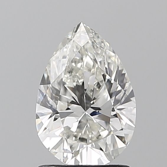 IGI CERTIFIED PEAR 1.25CT H VVS2 VG VG NONE LAB GROWN CVD DIAMOND