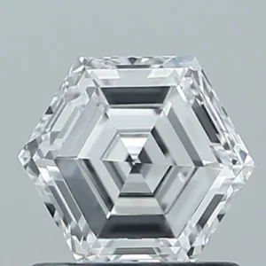 Hexagonal 1.03 ct. Pink VVS2  VG VG  CVD Lab Grown Diamond