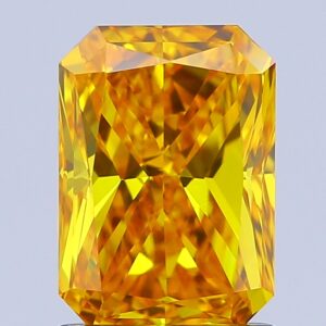 Radiant 1.55 ct. Yellow VVS2  VG VG  HPHT Lab Grown Diamond