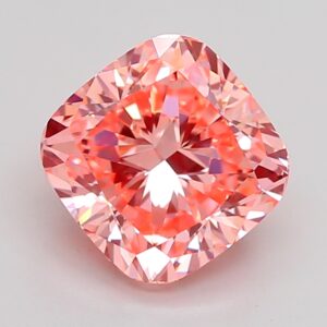 Cushion 3.04 ct. Pink VVS2  EX EX  CVD Lab Grown Diamond