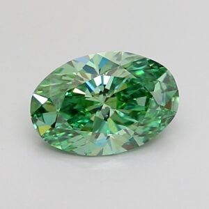 Oval 1.25 ct. Green VS1  VG EX  CVD Lab Grown Diamond