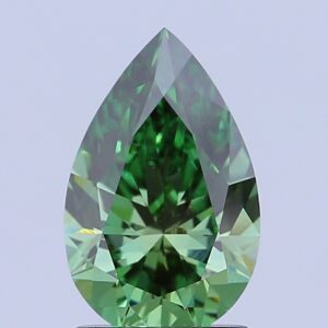 Pear 1.65 ct. Green VS1  VG VG  CVD Lab Grown Diamond