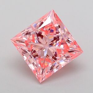 Princess 2.01 ct. Pink VVS2  VG VG  CVD Lab Grown Diamond