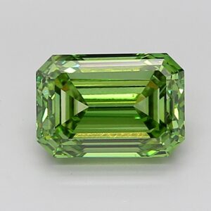 Emerald 3.01 ct. Green VS1  EX EX  CVD Lab Grown Diamond