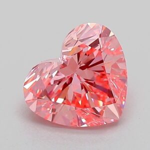 Heart 1 ct. Pink VS1  EX VG  CVD Lab Grown Diamond