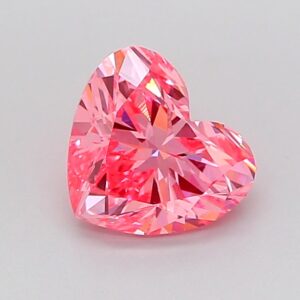 Heart 1 ct. Pink VS1  VG VG  CVD Lab Grown Diamond