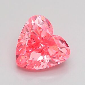 Heart 1 ct. Pink VVS2  VG VG  HPHT Lab Grown Diamond