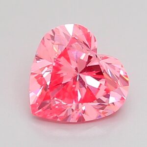Heart 1.02 ct. Pink VS1  VG VG  HPHT Lab Grown Diamond
