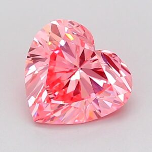 Heart 1.04 ct. Pink VS1  VG VG  CVD Lab Grown Diamond