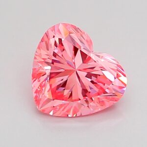 Heart 1.12 ct. Pink VVS2  VG EX  CVD Lab Grown Diamond