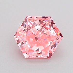 Hexagonal 1.01 ct. Pink VS1  VG VG  CVD Lab Grown Diamond