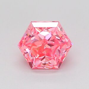 Hexagonal 1.01 ct. Pink VVS2  VG VG  CVD Lab Grown Diamond