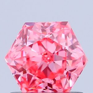 Hexagonal 1.03 ct. Pink VS1  VG VG  CVD Lab Grown Diamond