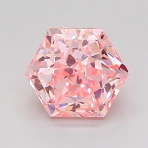 Hexagonal 1.03 ct. Pink VVS2  VG EX  CVD Lab Grown Diamond