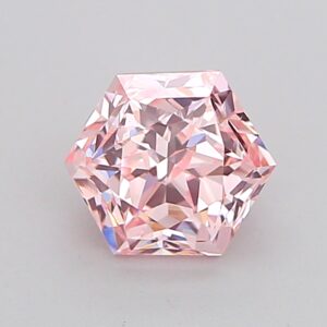 Hexagonal 1.02 ct. Pink VS1  VG VG  CVD Lab Grown Diamond