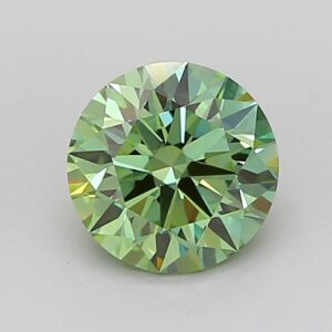 Round 1.1 ct. Green VVS1 ID EX EX  CVD Lab Grown Diamond