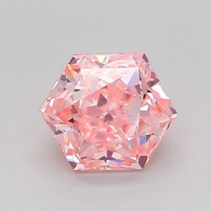 Hexagonal 1.04 ct. Pink VS1  VG VG  CVD Lab Grown Diamond