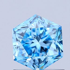 Hexagonal 1.04 ct. Blue VVS2  VG VG  CVD Lab Grown Diamond