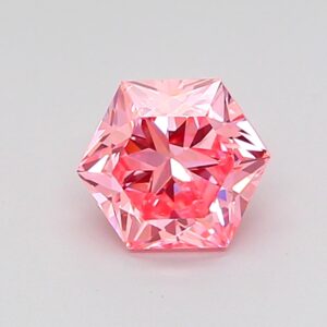 Octagonal 0.84 ct. Pink VS2  VG VG  CVD Lab Grown Diamond
