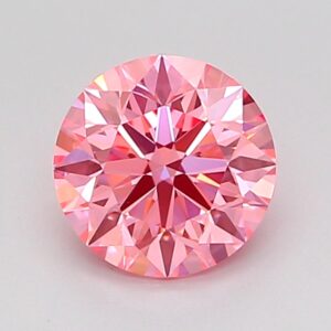 Round 1 ct. Pink VVS2 EX EX EX  CVD Lab Grown Diamond