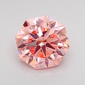 Octagonal 0.9 ct. Pink VS2  EX EX  CVD Lab Grown Diamond