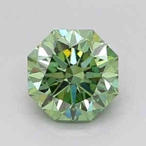 Octagonal 0.93 ct. Green VS1  Good VG  CVD Lab Grown Diamond