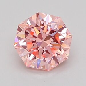 Octagonal 1 ct. Pink VS1  EX EX  CVD Lab Grown Diamond