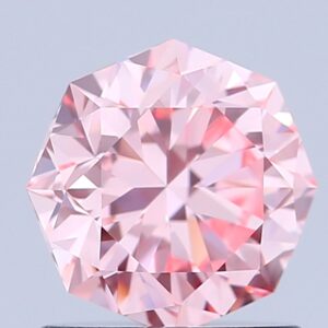 Octagonal 1.07 ct. Pink VVS2  EX EX  CVD Lab Grown Diamond