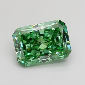 Radiant 1.21 ct. Green VVS2  VG EX  CVD Lab Grown Diamond
