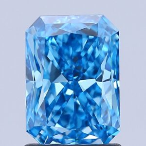 Radiant 1.53 ct. Blue VS1  EX VG  CVD Lab Grown Diamond