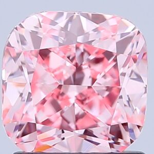 Cushion 1.5 ct. Pink VVS2  VG VG  CVD Lab Grown Diamond