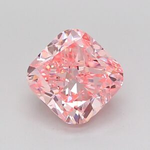 Cushion 1.52 ct. Pink VS2  VG Fair  CVD Lab Grown Diamond