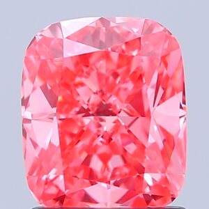 Cushion 1.58 ct. Pink VS1  EX EX  CVD Lab Grown Diamond