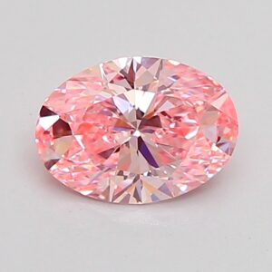Oval 1 ct. Pink VVS2  EX EX  CVD Lab Grown Diamond