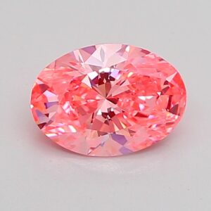 Oval 1 ct. Pink VS1  VG VG  CVD Lab Grown Diamond