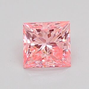 Princess 0.77 ct. Pink VVS2  VG VG  CVD Lab Grown Diamond
