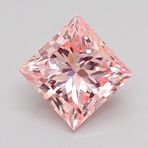 Princess 0.94 ct. Pink VVS2  VG VG  CVD Lab Grown Diamond