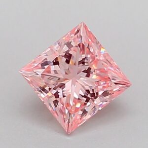 Princess 1.01 ct. Pink VVS2  VG VG  CVD Lab Grown Diamond