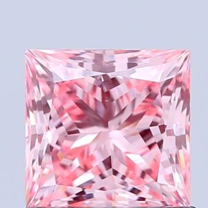 Princess 1.01 ct. Pink VVS2  VG VG  CVD Lab Grown Diamond