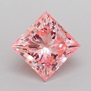 Princess 1.06 ct. Pink VVS2  VG VG  CVD Lab Grown Diamond