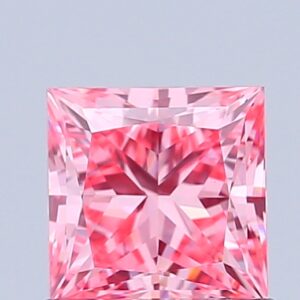 Princess 1.02 ct. Pink VS1  VG VG  CVD Lab Grown Diamond