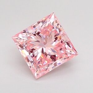 Princess 1.07 ct. Pink VS1  VG VG  CVD Lab Grown Diamond