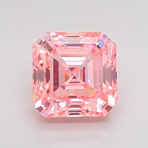 Asscher 1.02 ct. Pink VS1 EX VG CVD Lab Grown Diamond